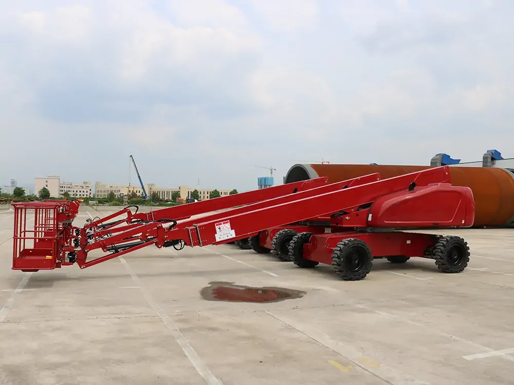 Boom lift working at height in Mumbai